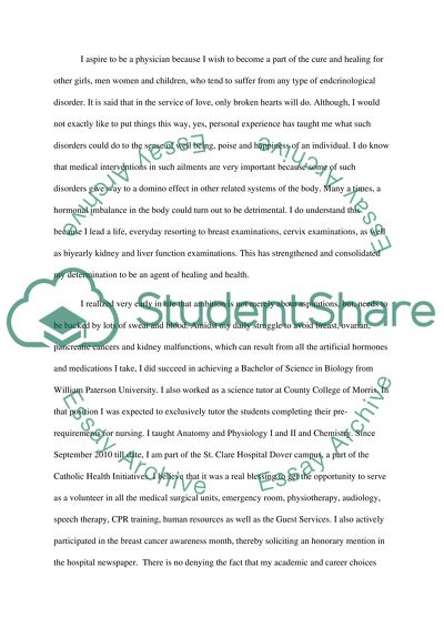 Why I Wish to Be a Physician