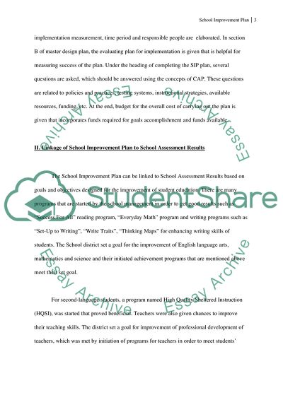 School Improvement Plan