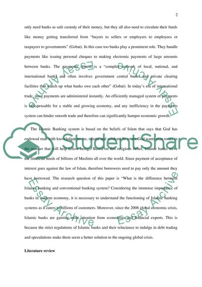 The Differences Between Islamic Banking and Conventional Banking System