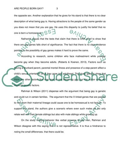 Are People Born Gay Essay Example Topics And Well Written Essays Are People Born Gay Research Essay Proposal also Help Me In My Reports Help On Business Plan