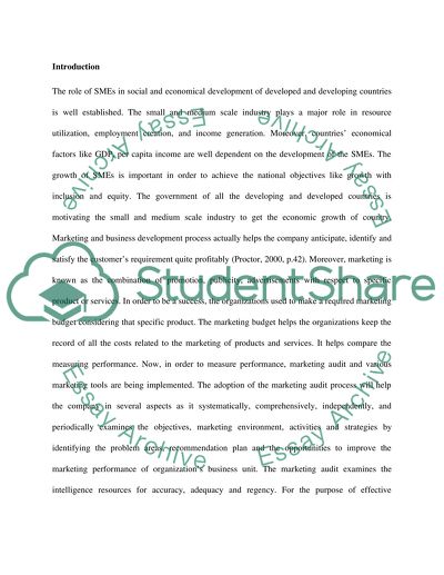 Assessing the marketing and business capability of small to medium sized businesses (SMEs)