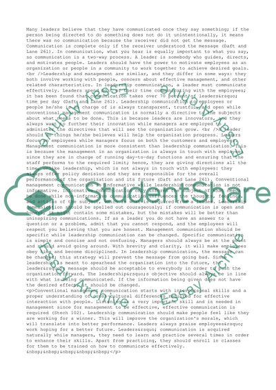 How Leadership Communication Differs from Conventional Management Communication