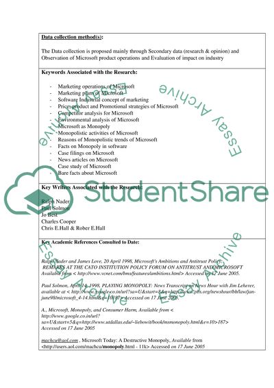 microsoft monopoly research paper