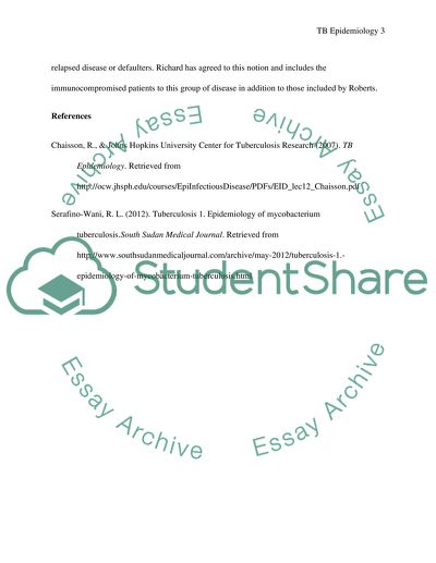 Epidemiology or pathogenecity of mybacterium tubrtculosis
