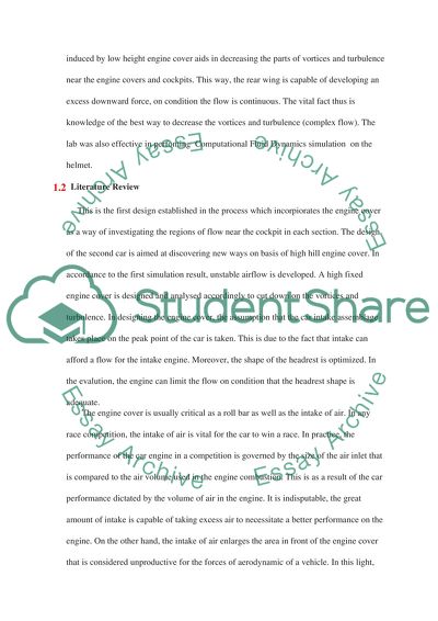 Design and Analysis of the New Engine Cover for Race Car