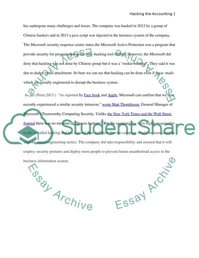 Hacking the Accounting Information System