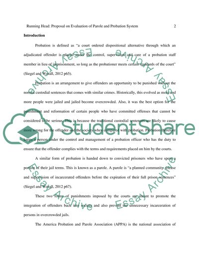 An Evaluation of the American Parole and Probation System