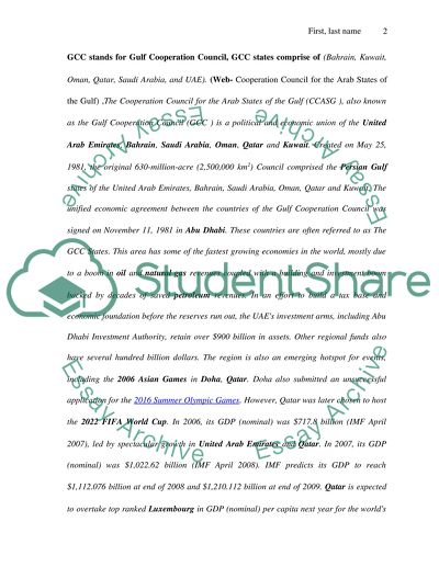 Threats Facing Gulf Cooperation Council (GCC)