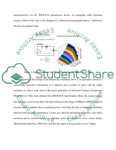 The Piezoelectric Electronic Circuit