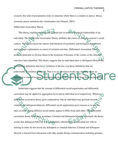 Criminal Justice Theories