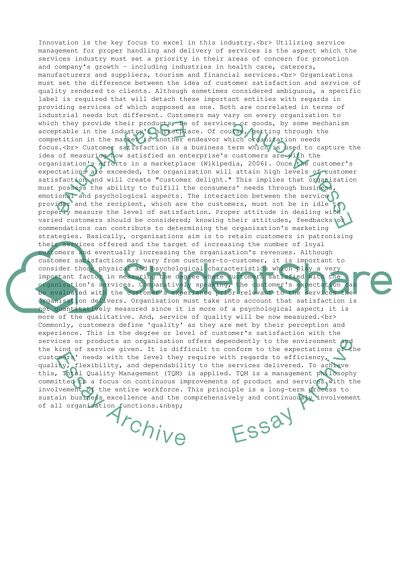 Hospitality Service Management