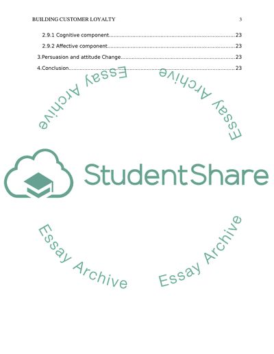 Building Customer Loyalty