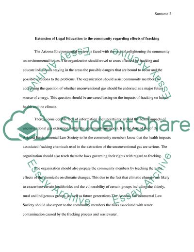 The Environmental Law Society at the University of Arizona