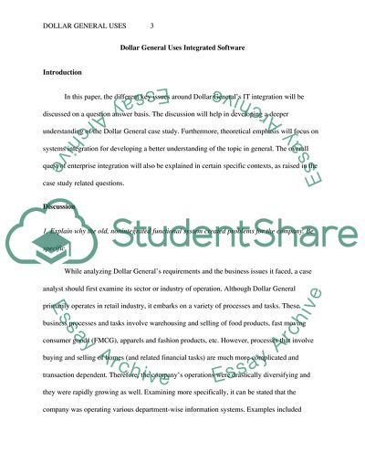 Dollar General Uses Integrated Software