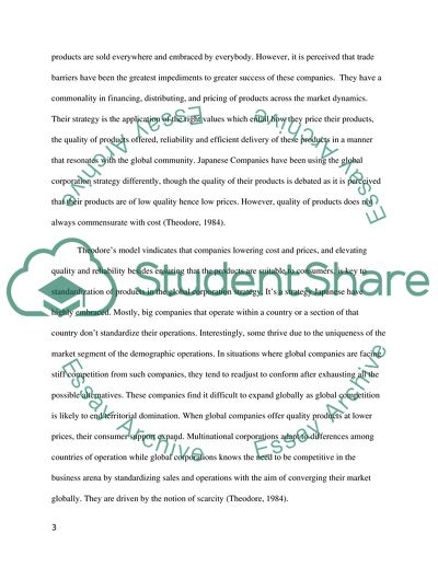 The Globalization of Markets