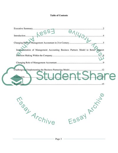The Role of Management Accountants at Tesco Plc