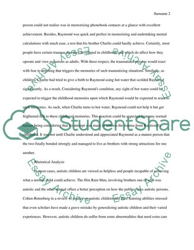 Adaptation of the Film Rain Man