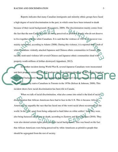 Racism and Discrimination