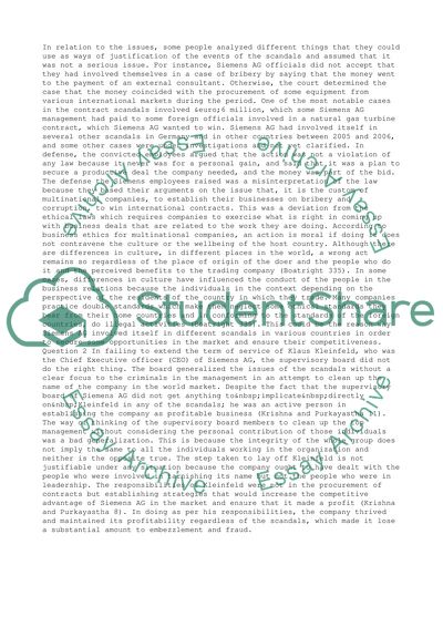 Management Problems in Siemens Company