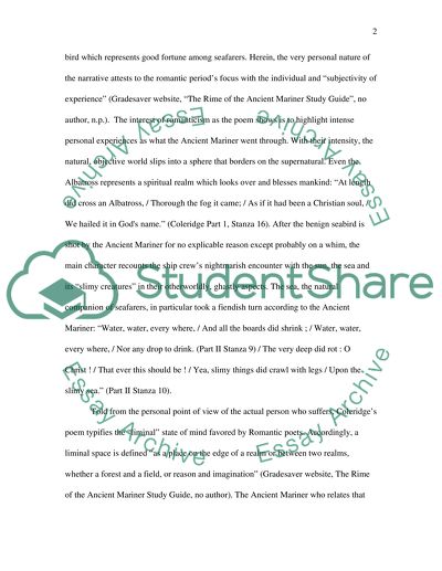 The Rime of the Ancient Mariner by Samuel Coleridge