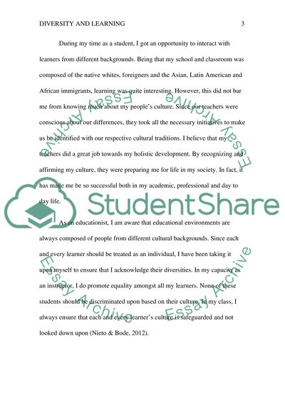 Analyzing Diversity and Learning