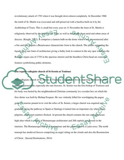 Pilgrimage and France Romanesque art