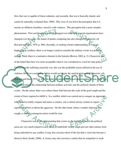 To what extent does Karl von Clausewitz explain the changing nature of warfare after 1798