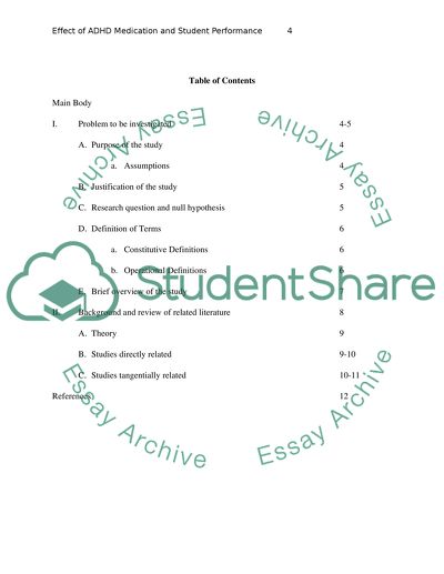 Effects of ADHD Medication and Student Performance