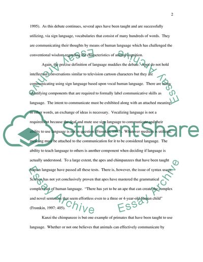 Do Animals Use Language Or Do They Simply Communicate