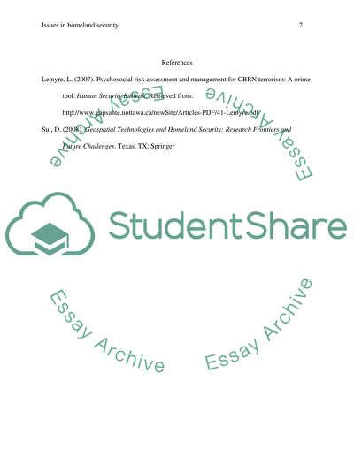Geospatial Technologies and Homeland Security