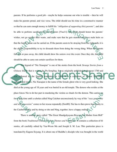 Filial Piety in Asian Mythology