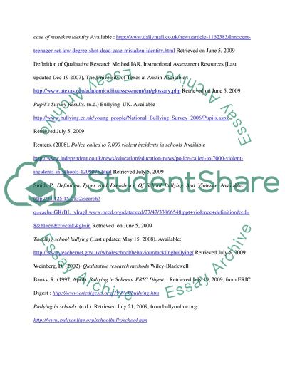 Violence in School UK