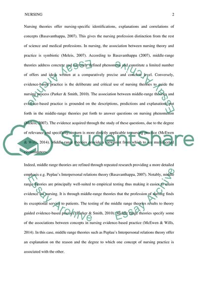 What Relationships Do You Find Between Middle-range Nursing Theories And Evidence-based Practice