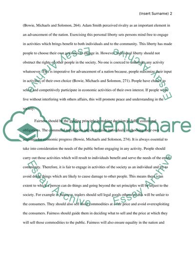 Adam Smith and Political Economy