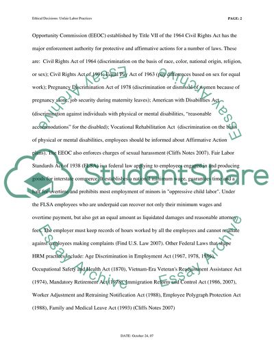 Unfair Labor Practices