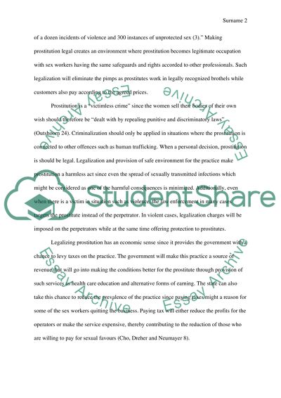 Legalization of Prostitution