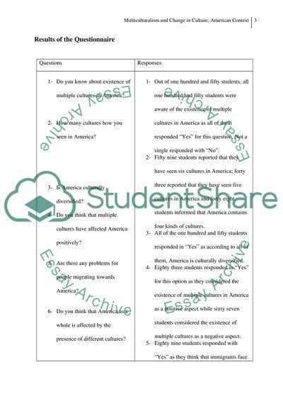 Analysis of Multiculturalism