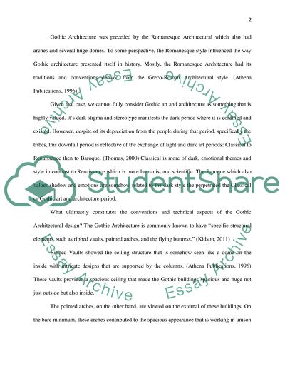 Gothic Style Architecture Issues