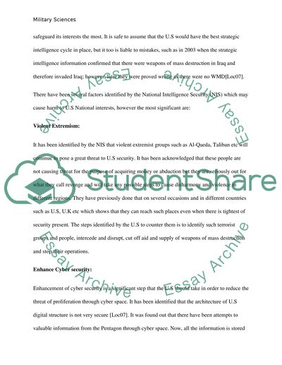 Defining Strategic Intelligence