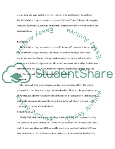 Analysis of Law Cases