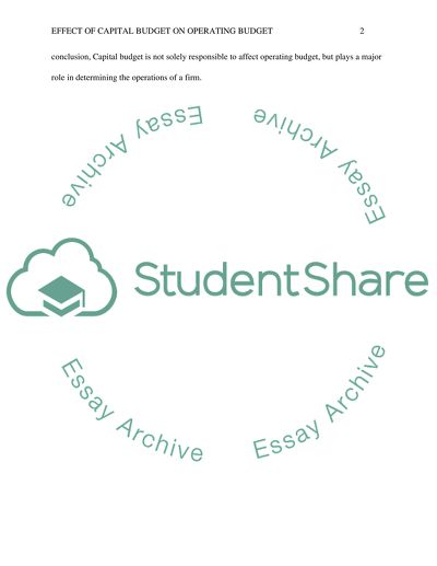 Capitol Budgeting Long Term Financing