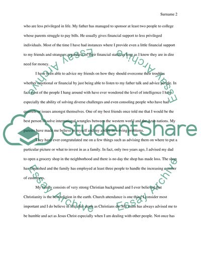 The Influence of the Family