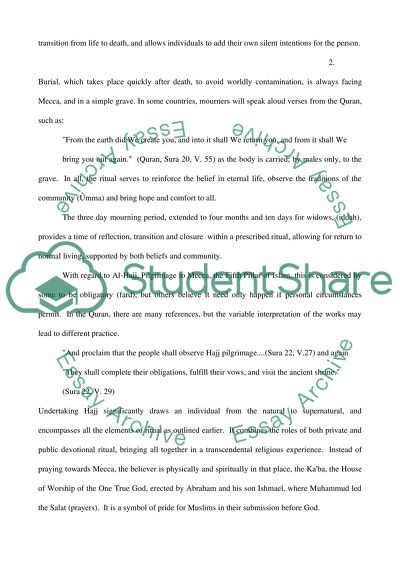 Islamic Rites of Passage Study