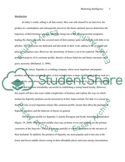 Marketing Intelligence