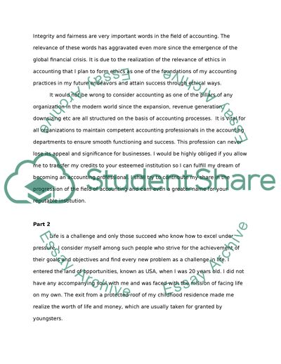 Personal Statement for Transfer to UC