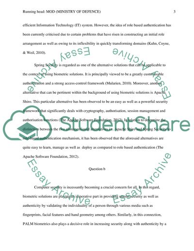Biometric MODalities