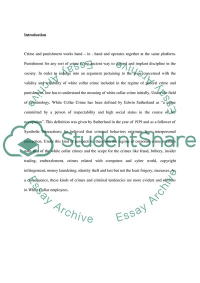 Crime and Punishment