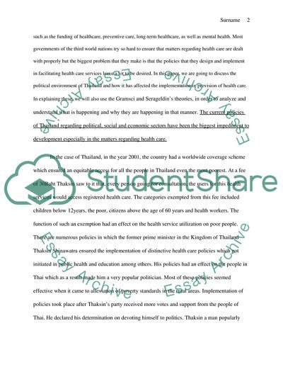 Thailand 1980s - the Present: Neoliberal Ideas, Policies, and Practices