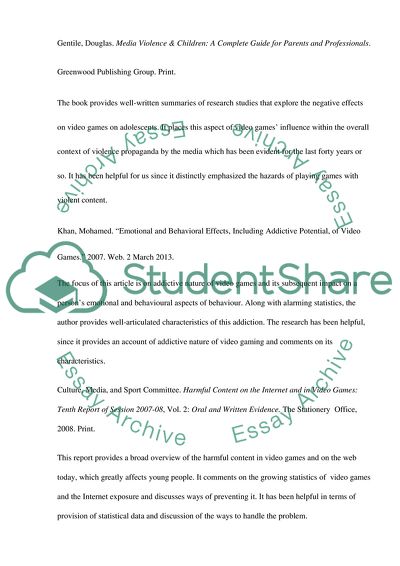 Violent Video Game Effects on Children and Adolescents