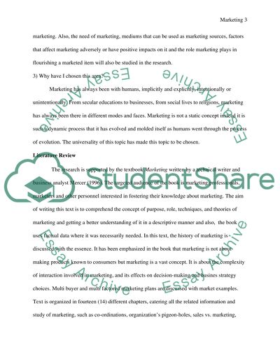 Marketing as One of the Organizational Functions